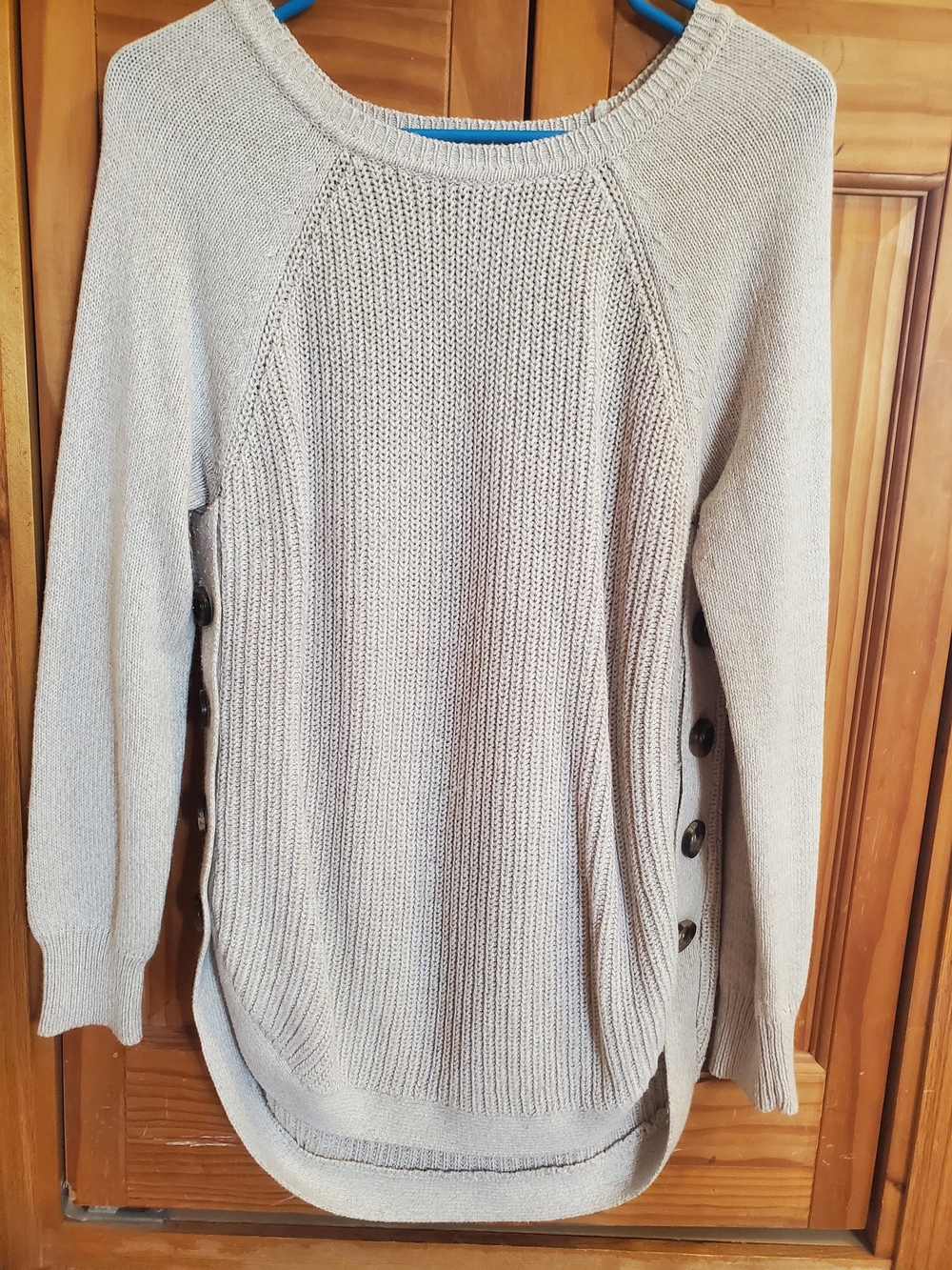 🌻 3/$20 Deal!! RD Style Neutral Beige Ribbed Knit Sweater